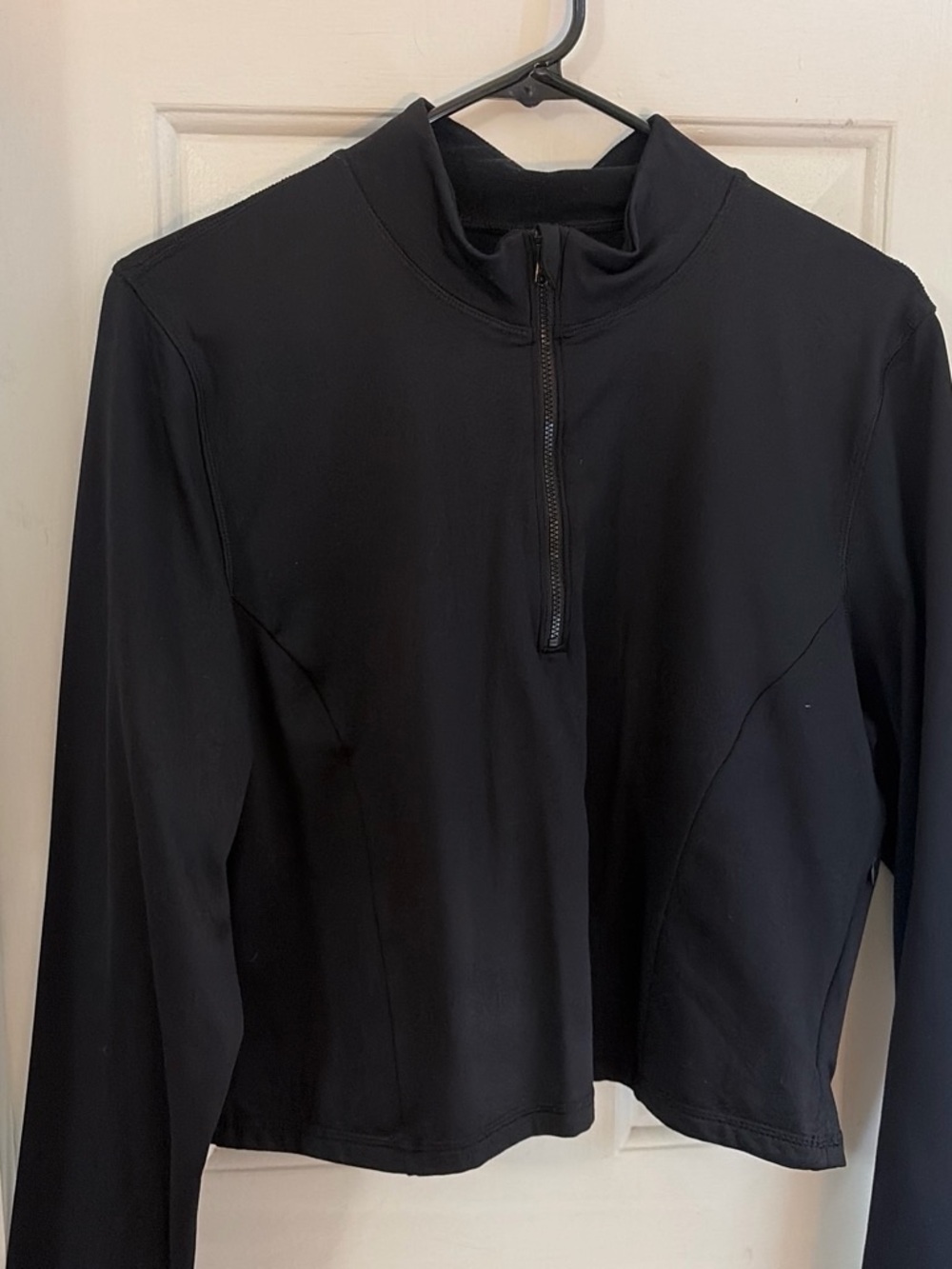 PINK Victoria's Secret Black Half-Zip Ski Jacket